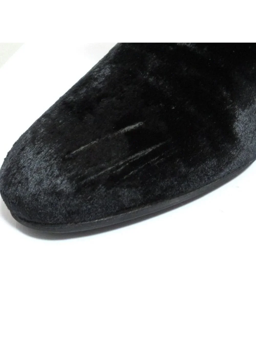 Saint Laurent Paris Velvet Ankle Boots 36.5 Black - Picture 15 of 15